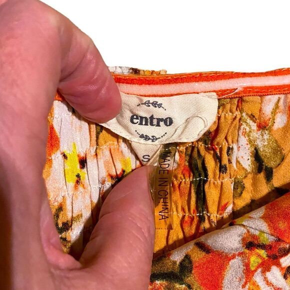 Entro Strapless Floral Wide-Legged Romper - Picture 9 of 10